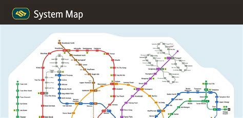 Singapore Mrt Map Sg Line Maps In All Languages Off