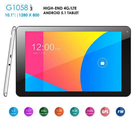 Azpen G1058 101 Inch Quad Core Tablets 5 Points Capacitive Glass 1g