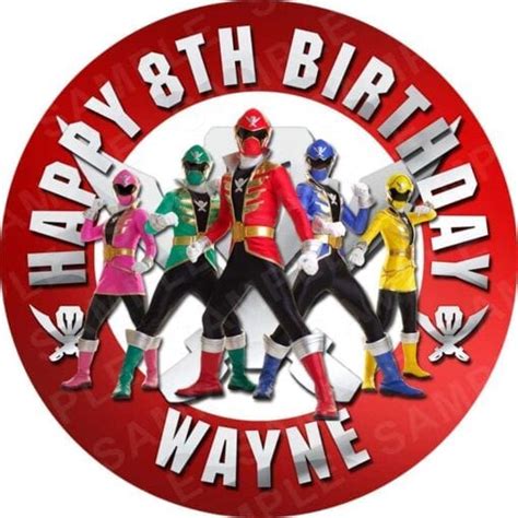 Power Rangers Sweet Tops Personalised Edible Cake Toppers And Ts