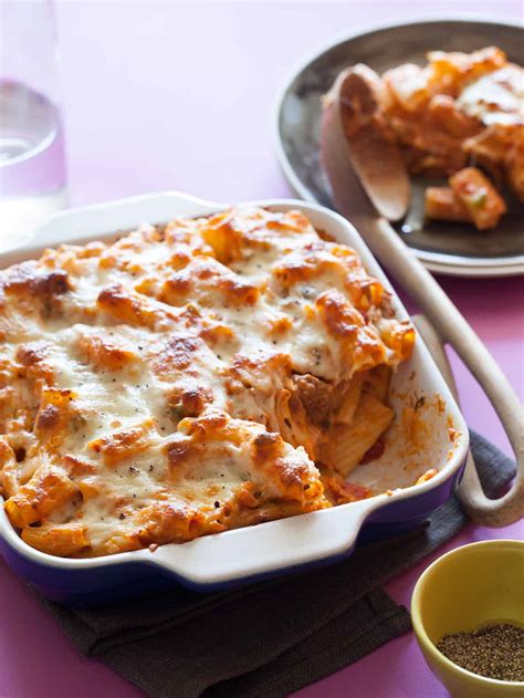 Baked Ziti Easy Dinner Recipe Spoon Fork Bacon