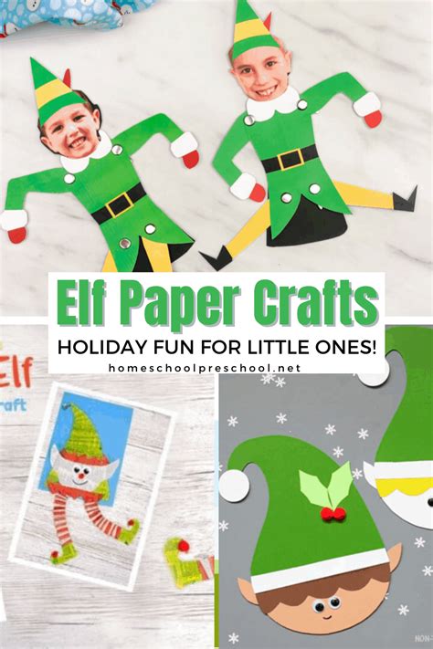 21 Easy Elf Paper Crafts for Preschoolers