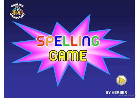 Spelling Game Ppt General Readin English Esl Powerpoints