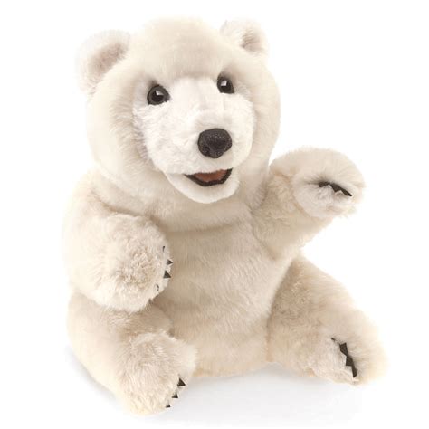 Plyšové Hračky Medvěd Polární Sedící Plyšový Maňásek