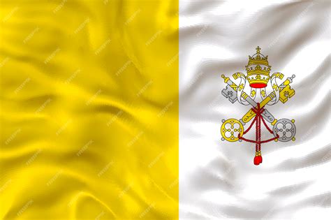 Premium Photo National Flag Of Vatican City Background With Flag Of