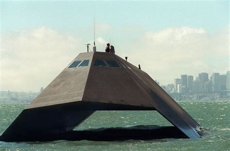 Sea Shadow An Experimental Stealth Ship Built For The Us Navy To Test