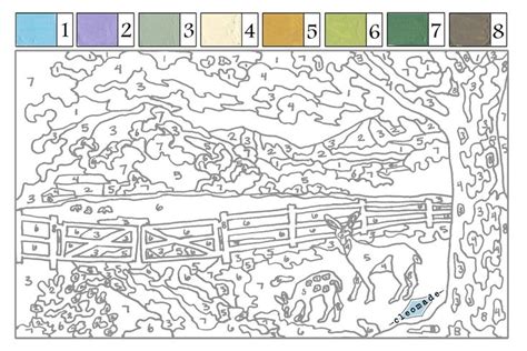 Free Printable Paint By Numbers Templates In 2020 Paint By Number