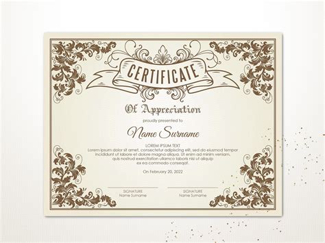 If you are looking for a gift certificate template, you might not realize that. Printable Blank Vintage Certificate Template, Editable ...