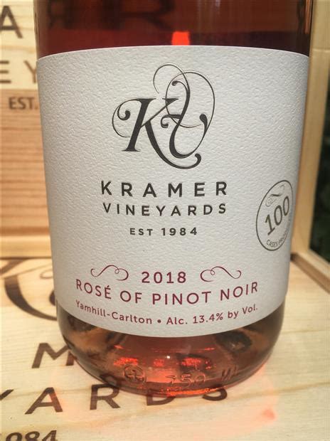 2021 Kramer Vineyards Rosé of Pinot Noir USA Oregon Willamette