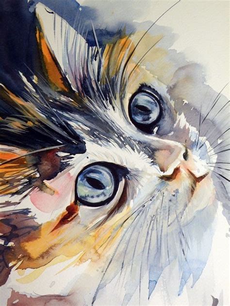 40 Easy Watercolor Painting Ideas For Beginners [2020 Updated] | Cat