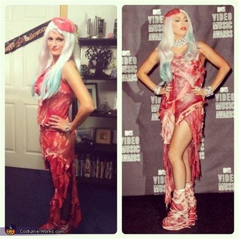 lady gaga meat dress halloween costume contest at costume lady gaga meat dress