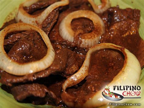 Picture Of Beef Steak Bistek Tagalog Filipino Chows Philippine