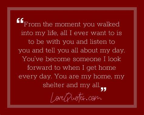 You Are My Home Love Quotes