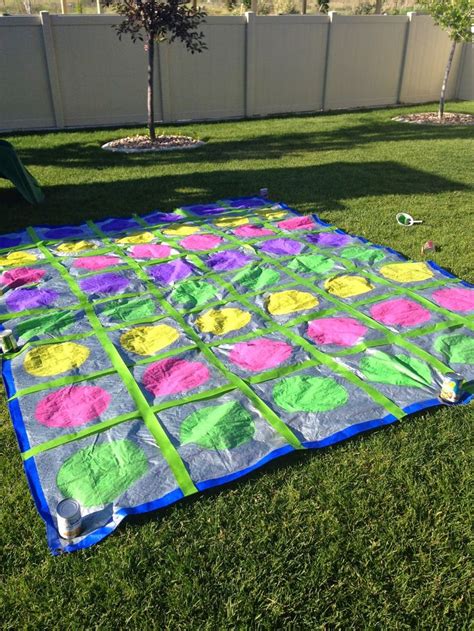 Diy Giant Yard Twister Game With Shaving Cream Twister Game Kids