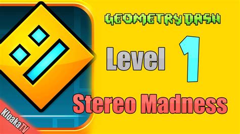 Geometry Dash Level 1 Stereo Madness Walkthrough Youtube