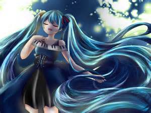 Long Flowing Hair Vocaloid Anime Pigtail Passion