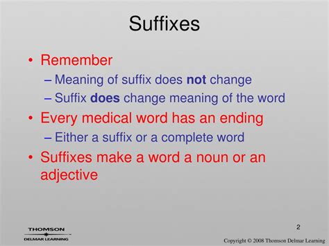 Ppt Suffixes Powerpoint Presentation Free Download Id2510268