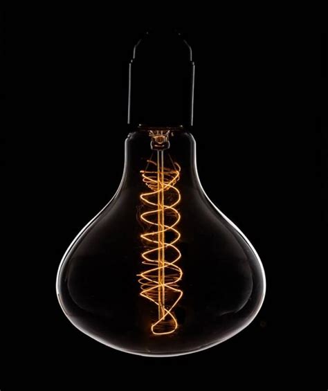 Giant Vintage Light Bulb Drop Squirrel Cage Filament