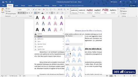 The Home Tab Of Microsoft Word En Online Officekurs Lecturio
