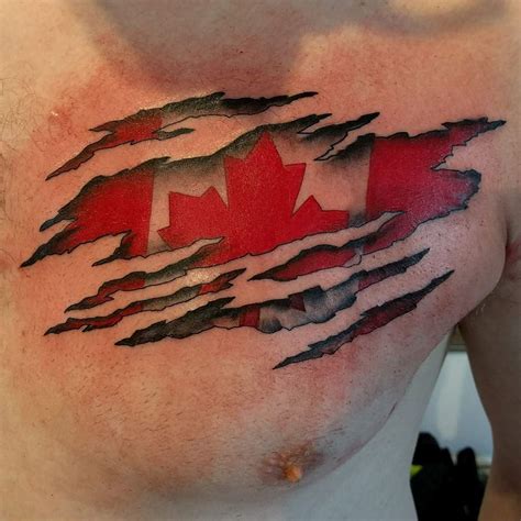 Happy Canada Day Check Out My Canadian Flag Themed Tattoo Done By