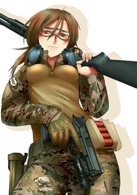 pin by akira ferrari on girls with guns anime warrior anime art girl anime military