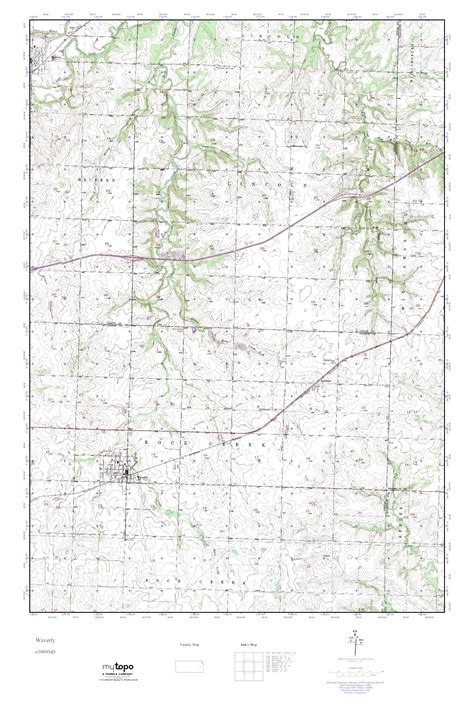 Mytopo Waverly Kansas Usgs Quad Topo Map