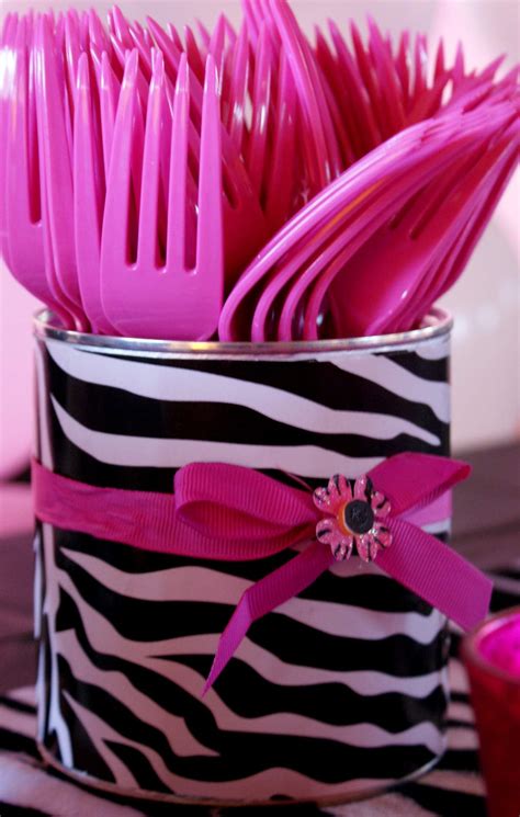 pink zebra theme birthday party ideas photo 3 of 14 catch my party