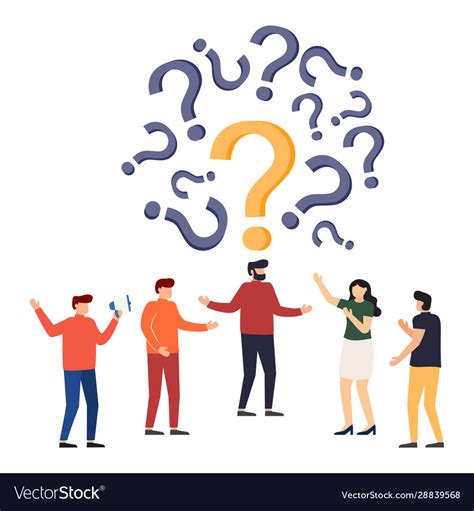 People Frequently Asked Questions Around Question Vector Image