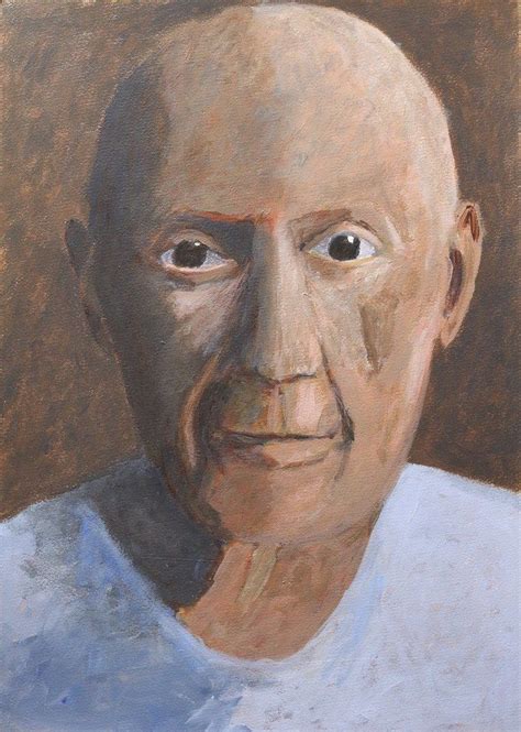 Pablo Picasso - Attempt to Make his Acrylic Portrait | Painting ...