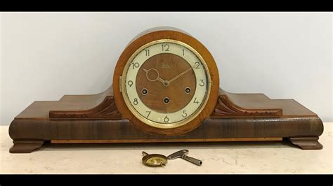 Vintage Juba German Westminster Chime Mantel Clock 1715 Exibit
