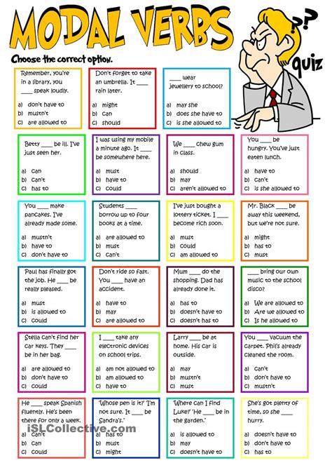 Atividades Sobre Modal Verbs