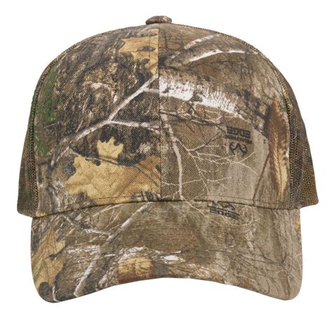 Design Camo Mesh Back Cap With Snap Closure In 6 Colors