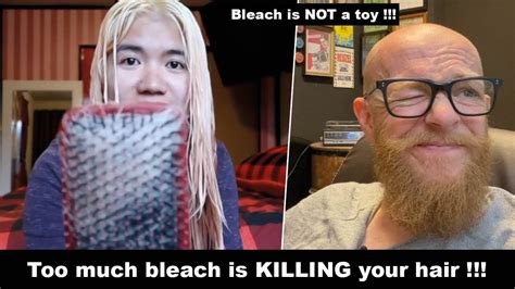 Too Much Bleach Killed Their Hair Hairdresser Reacts To Hair Fails Youtube