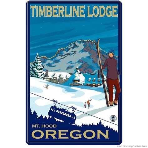 Timberline Lodge Mt Hood Oregon Wall Decal Etsy