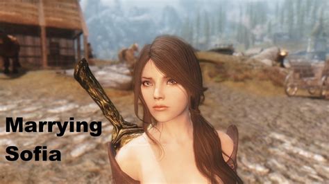 Skyrim Sofia Follower Mod Marriage Youtube