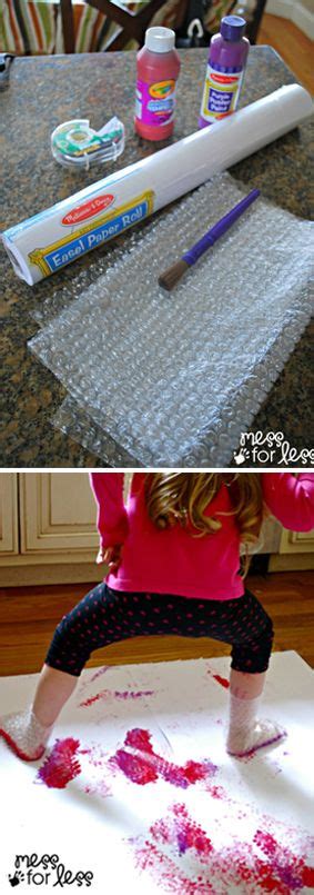 Bubble Wrap Stomp Painting Arts And Crafts For Kids Crafts For Kids