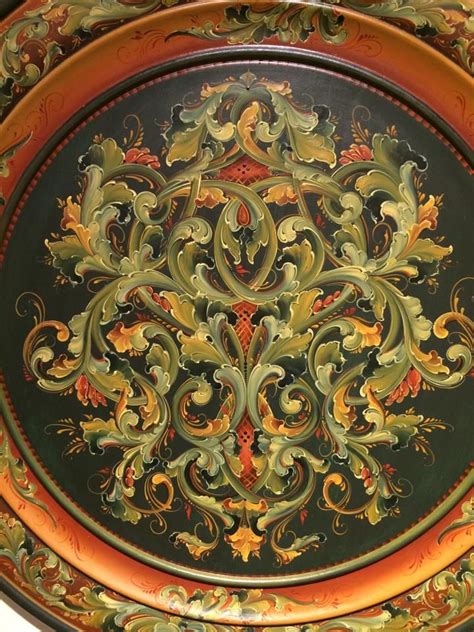 Norwegian rosemalers use our plates extensively with rosemaling patterns. Andrea Herkert Gudbrandsdal Rosemaling | Scandinavian folk ...