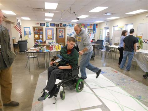 Avon High School Students Create Paintings Using Wheelchairs Short
