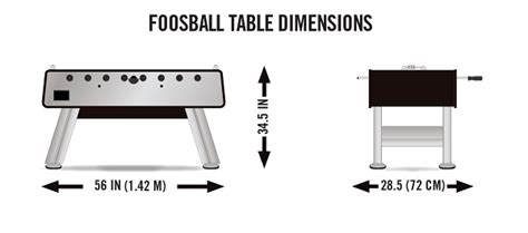 Many foosball tables are available with these exact dimensions, or very close. Foosball Table Dimensions | Foosball Zone
