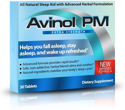 Avinol Pm Extra Strength All In One Natural Sleep Aid For Deep Restful