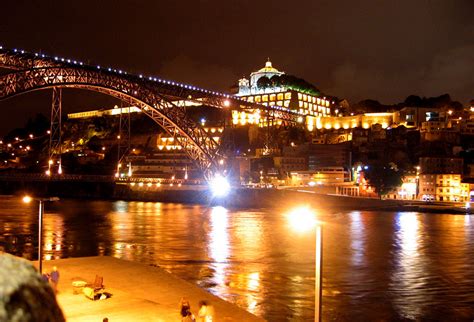 Dom Luis Bridge By Night Porto Portugal Travel Guide Photos