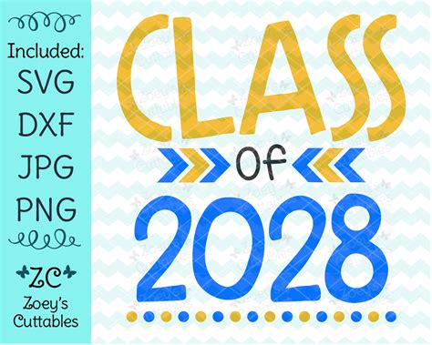 Class Of 2028 Svg Graduation Svg End Of School Year Etsy