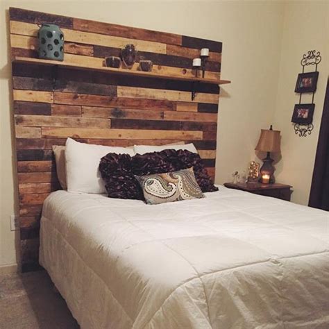 Pallet Bed Headboard With Shelves Pallet Ideas