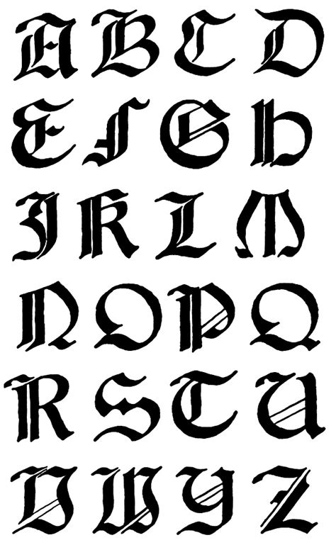 12 Gothic Print Font Images Gothic Graffiti Alphabet Letters Gothic