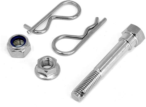 100 Stainless Steel Trailer Hitch Pin Anti Rattle No Wobble Bolt Keeper Grip Clip Kit Will Fit