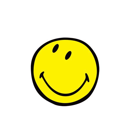 A Yellow Smiley Face On A White Background