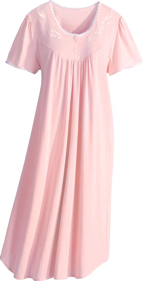 Sweet Dreams Short Sleeve Nightgown In 2021 Night Gown Cotton Night Dress Night Dress For Women