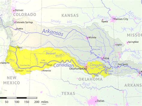 Canadian River Texas Path And Importance