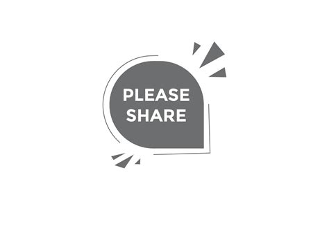 Please Share Button Please Share Speech Bubble Please Share Text Web