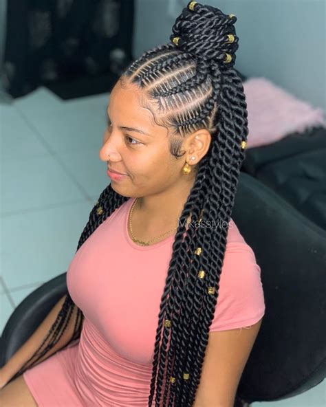 Half Twist Half Stitch Cornrow Braids Twist Cornrows Cornrow