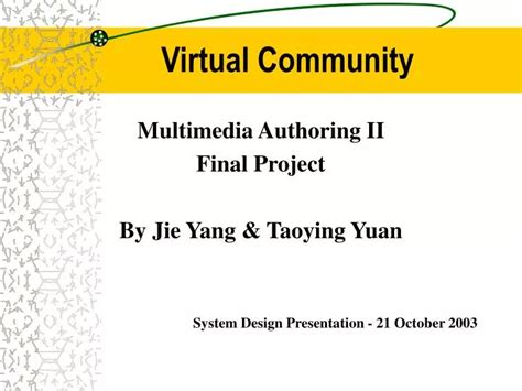 Ppt Virtual Community Powerpoint Presentation Free Download Id3006067
